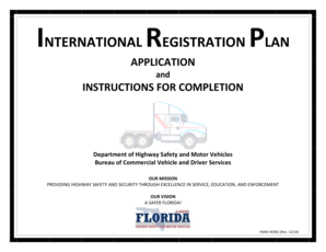 Florida IRP Application Form