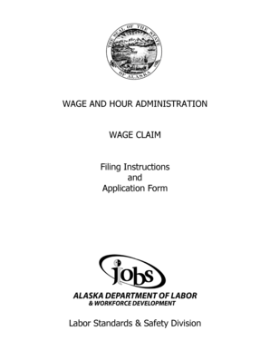 Alaska Wage Claim Form