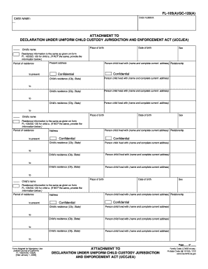 California Child Custody Jurisdiction Declaration