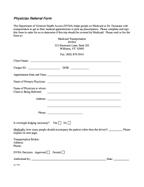 Physician Referral Form