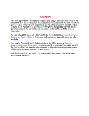 IRS Form W-3 Transmittal of Wage and Tax Statements