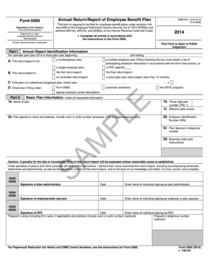 Form 5500 Annual Return/Report of Employee Benefit Plan