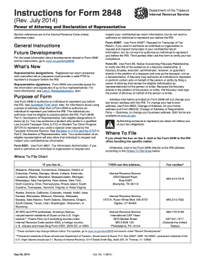 IRS Form 2848 Power of Attorney