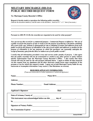 Military Discharge DD-214 Request Form
