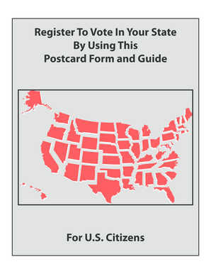 US Voter Registration Application