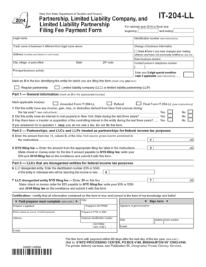 New York State IT-204-LL Form