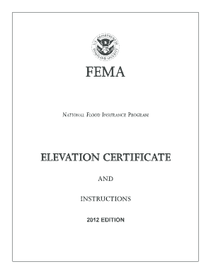 National Flood Insurance Program Elevation Certificate