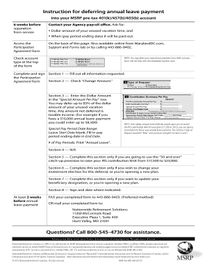 Maryland 457(b) Participation Agreement