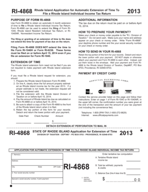 Rhode Island Form RI-4868