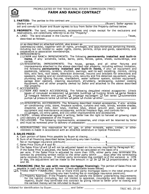 Texas Real Estate Purchase Agreement