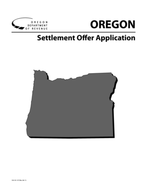 Oregon Settlement Offer Application