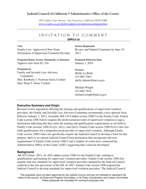 Declaration of Supervised Visitation Provider