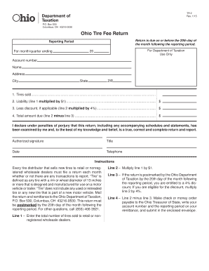 Ohio Tire Fee Return