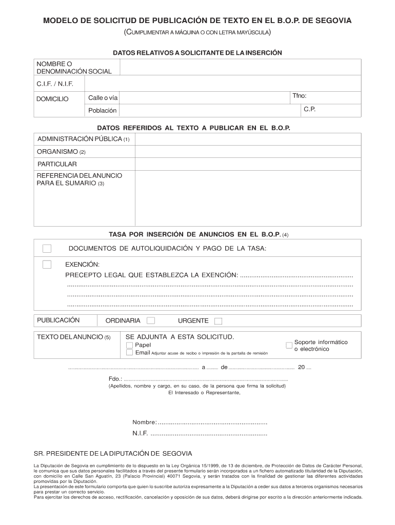 modelo solicitud pdf Vista previa en la página 1