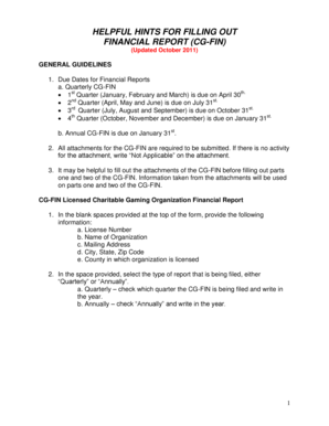 Kentucky Charitable Gaming Financial Report