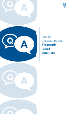 IRS Form 4137 Compliance Program FAQ