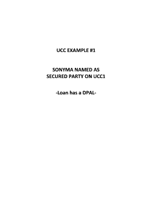 UCC Financing Statement