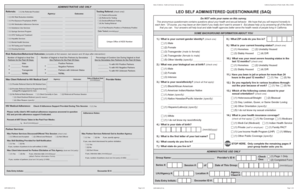 California HIV Self Administered Questionnaire