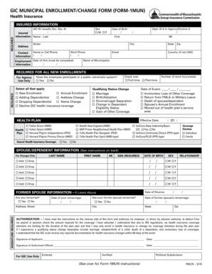GIC Municipal Enrollment/Change Form