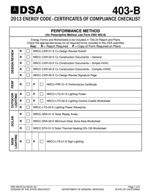California Energy Code Compliance Checklist