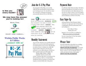Wichita E-Z Pay Plan Authorization Form