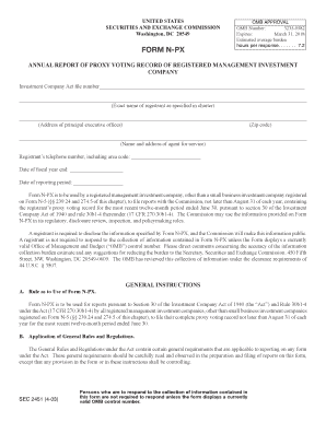 Form N-PX Annual Report of Proxy Voting Record