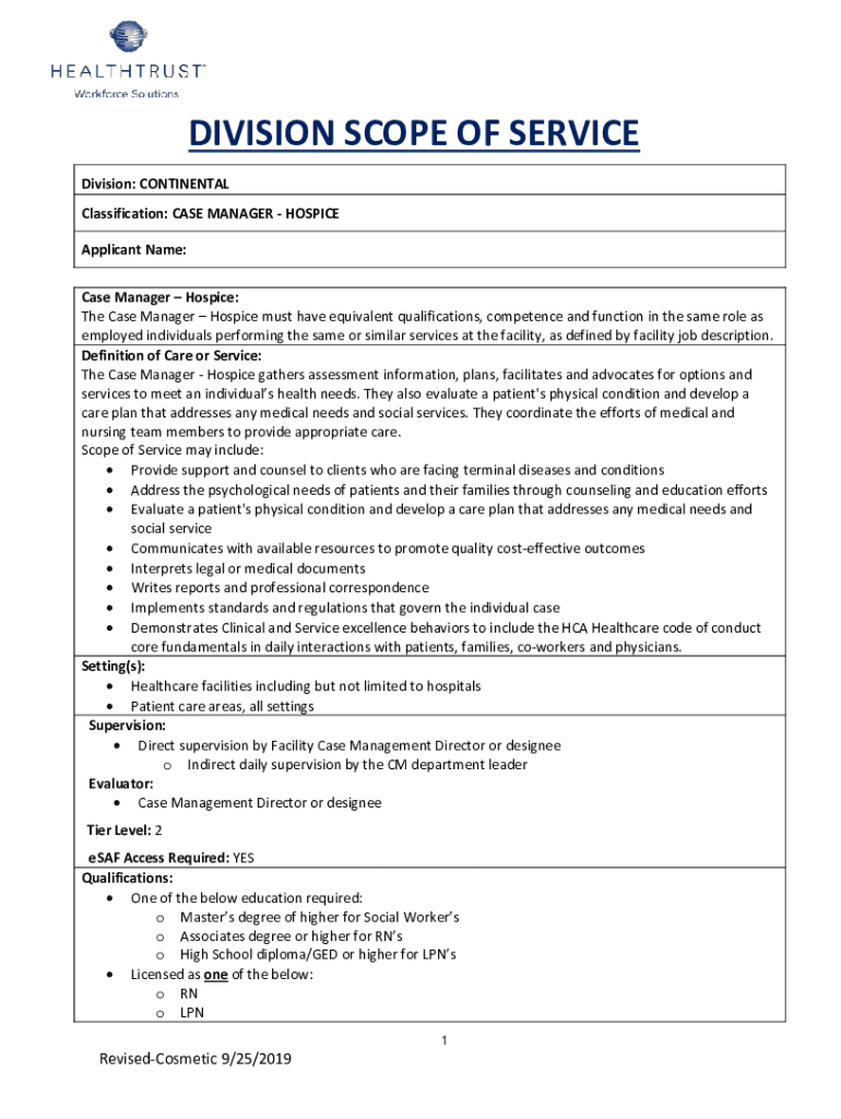 Fillable Online STATE OF MISSOURI HOSPICE MANUAL MO