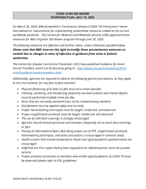 Fillable Online WV AD Waiver, Personal Care and TBI Waiver Programs