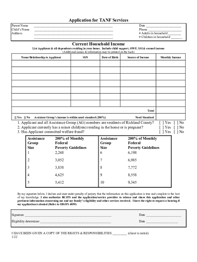 Fillable Online Child Support Application -English.pdf Fax Email Print ...