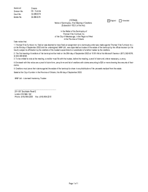 Ontario Division No. 09-Toronto Court No. 32-2860263 ...