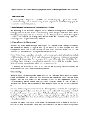 und Lieferbedingungen der Kommunal-Verlag GmbH fr ...