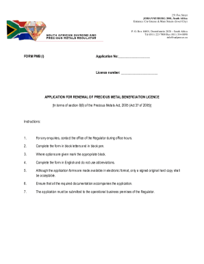 FORM PMB (i) Application No