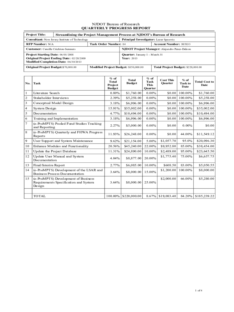 Fillable Online NJDOT Bureau of Research. NJDOT Streamlining the