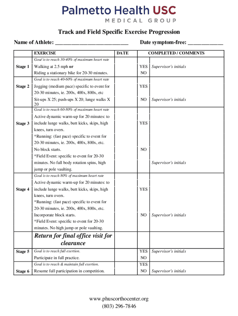 Fillable Online Highintensity track and field training in a cardiac