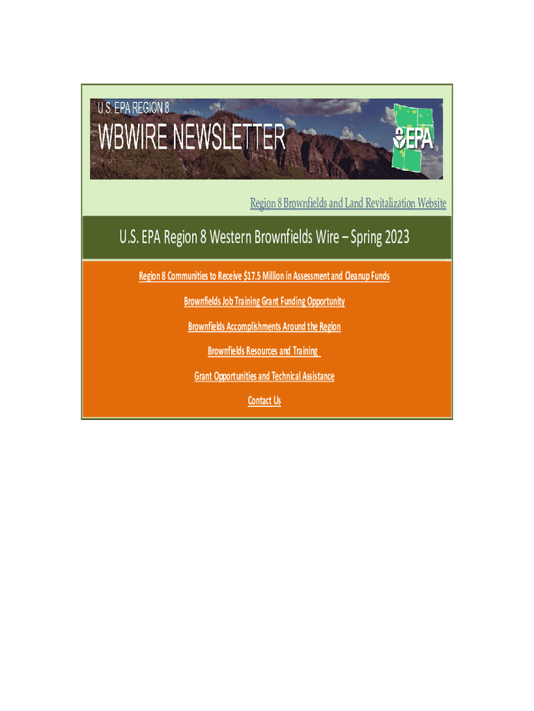 Fillable Online Brownfields 2023 Job Training Fact Sheet gov.epa