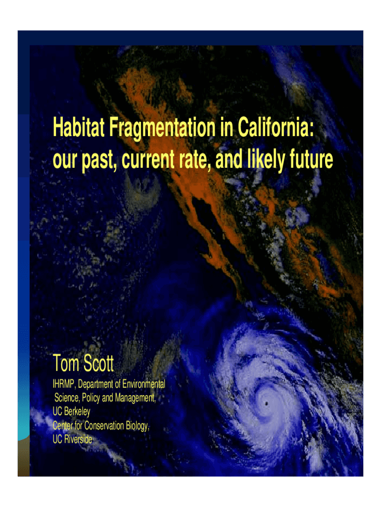 Fillable Online Habitat fragmentation and its lasting impact on Earths Biology Diagrams