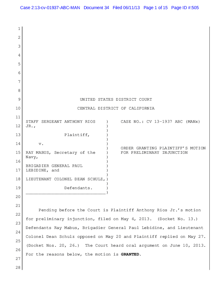 Fillable Online Motion to Alter or Amend Judgment Fax Email Print pdfFiller
