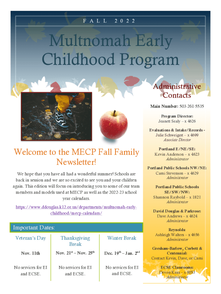 Fillable Online Occupational Skills Award in Early Childhood Education