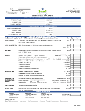 Fillable Online Right of Way Permit Application.pdf Fax Email Print ...