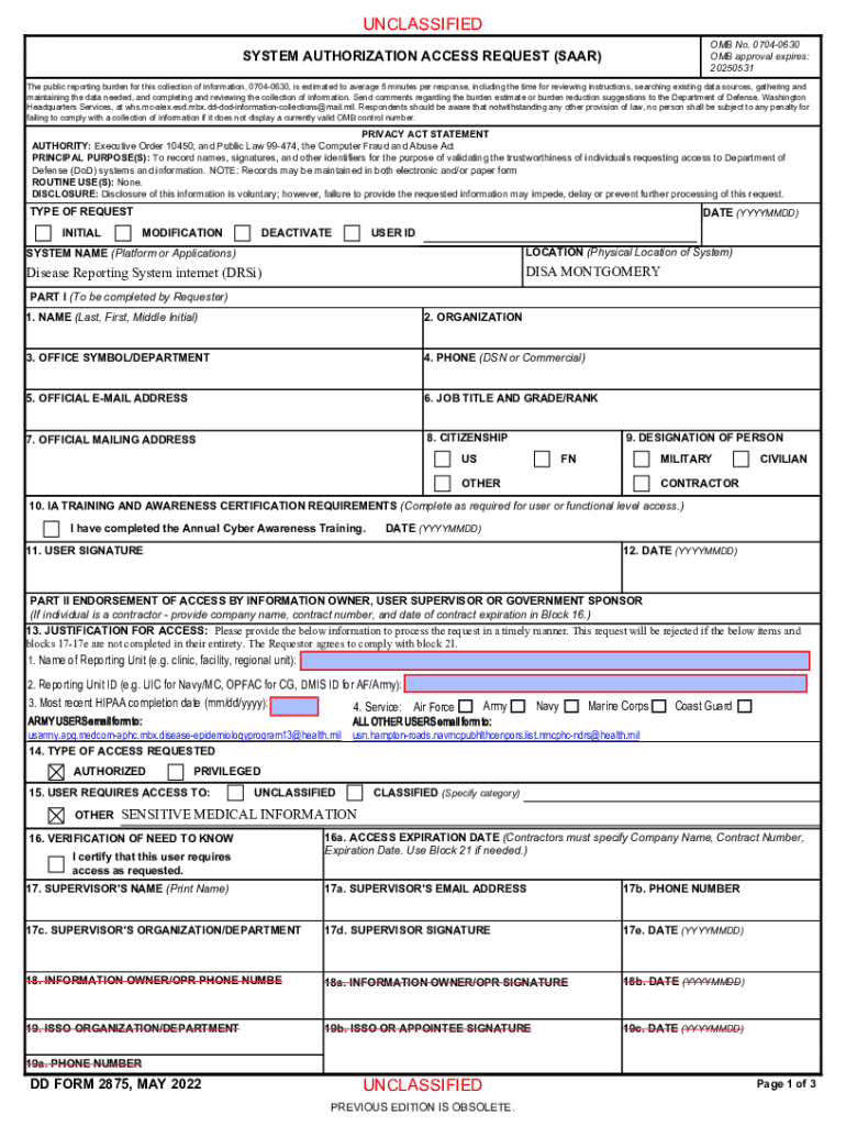 Fillable Saar Form Printable Forms Free Online