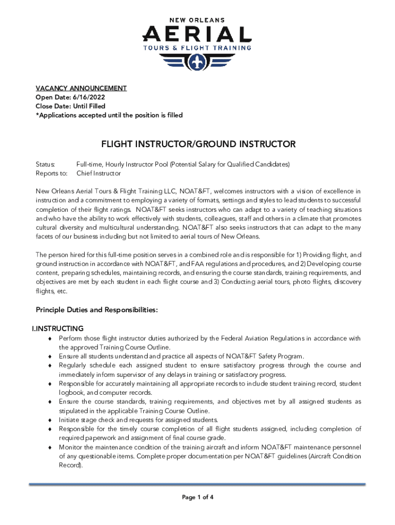 Fillable Online Aircraft Pilot Jobs, Employment in New Smyrna Beach, FL