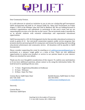 about the uplift foundation - Omega Uplift Golf Tournament