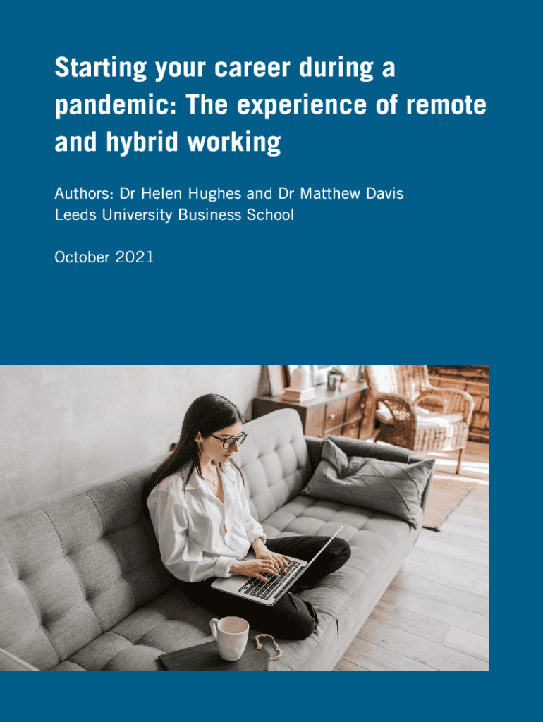 Fillable Online business leeds ac The experience of remote and hybrid