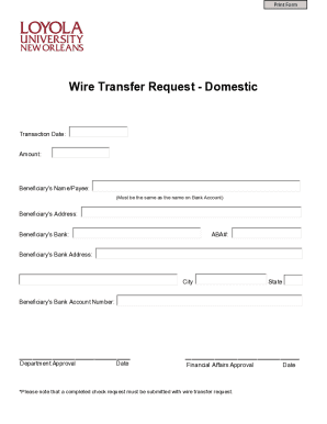 Outgoing Wire Form - PDF