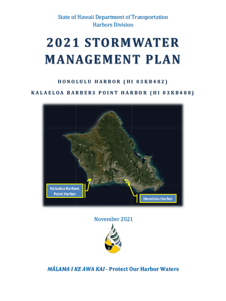 Fillable Online Harbors Division's stormwater management program for