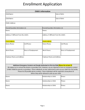 Checklist for dependent relationship