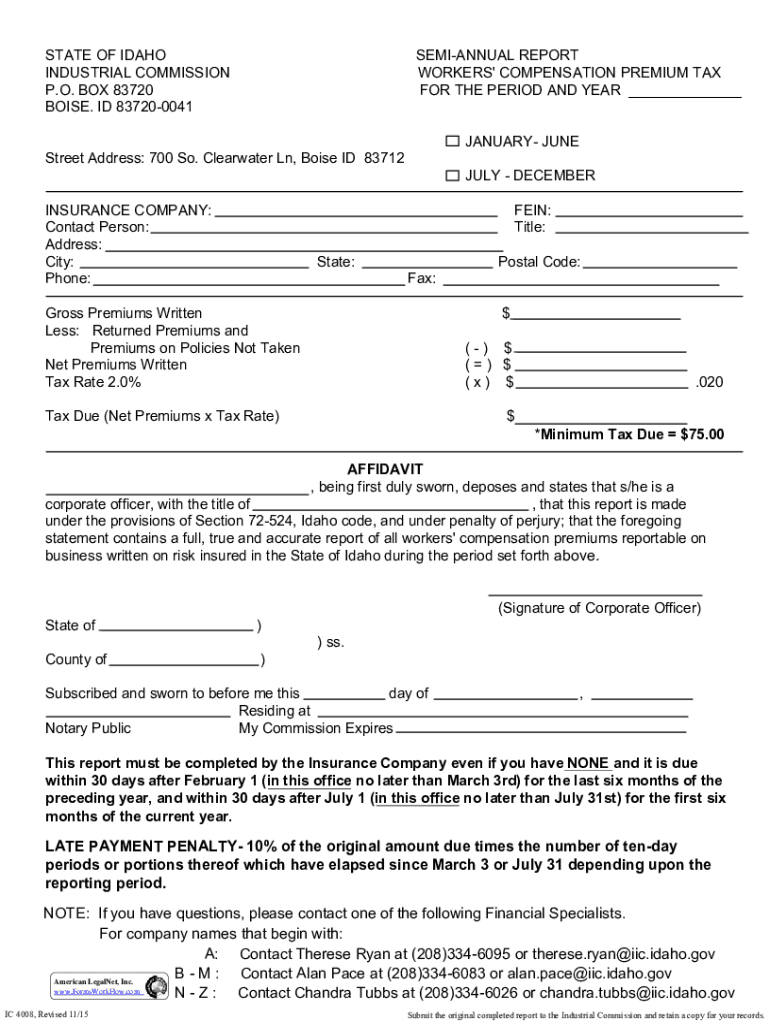 Fillable Online Request Records Idaho Industrial Commission Fax Email Print pdfFiller