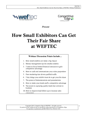 How Small Exhibitors Can Get Their Fair Share at WEFTEC