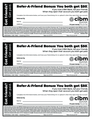 Earn money when you refer friends to Current