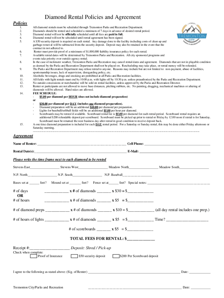 Fillable Online Tremonton Fire Department Fax Email Print pdfFiller
